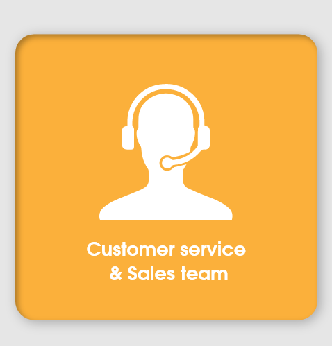 Customer service & Sales team