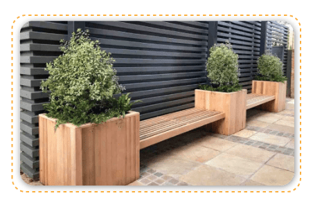 planter benches